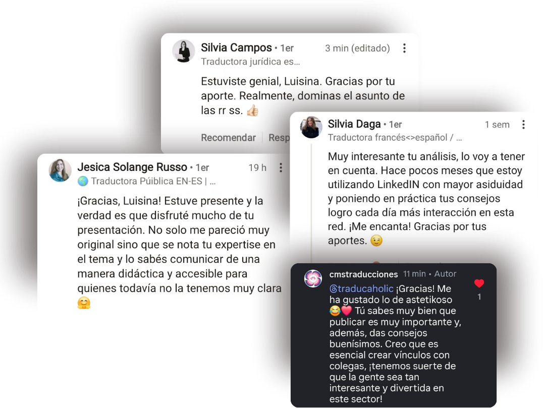 comentarios-de-traductoras-en-publicaciones-de-traducaholic-marketing-para-traductores